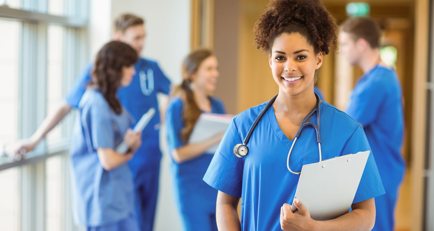 smiling medical student