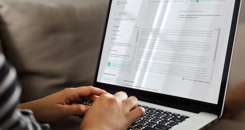 Writing personal statement